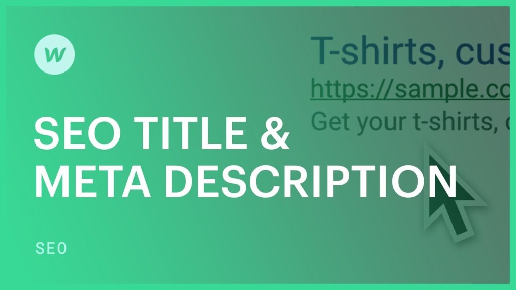 SEO Title & Meta Description — SEO tutorial