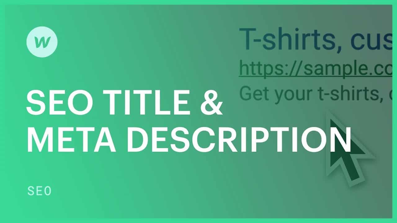 SEO Title & Meta Description — SEO tutorial