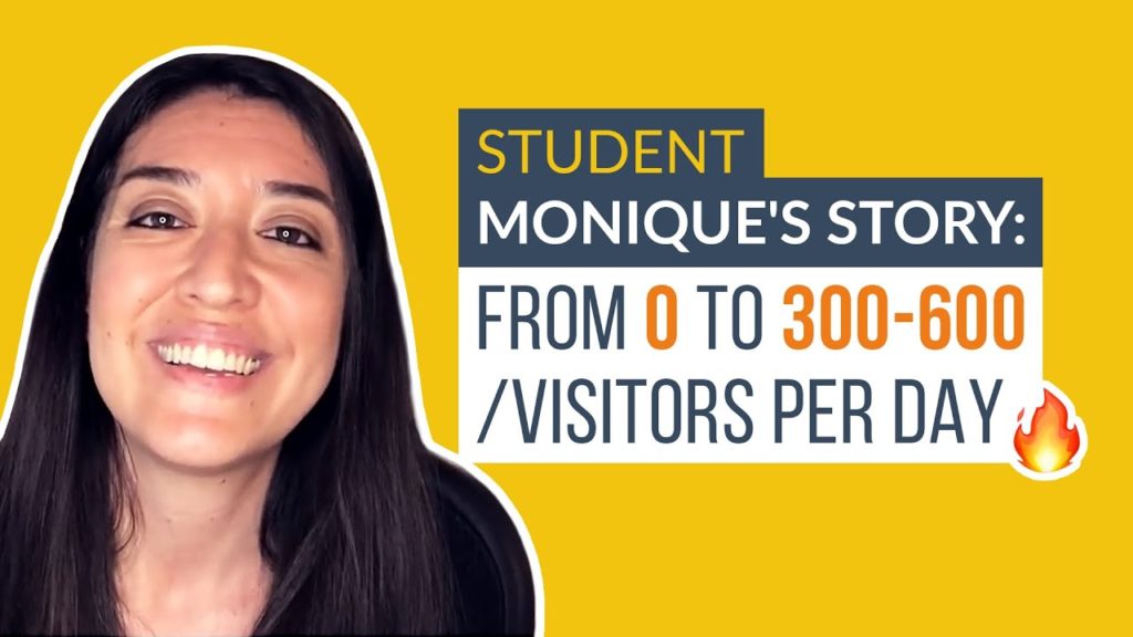 SEO Writing Course Student Monique’s Story: From 0 to 300-600/visitors PER DAY