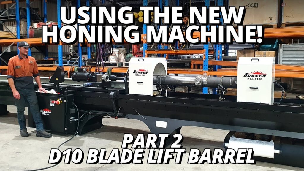 Using Our New SUNNEN HONING Machine! | Making a D10 Dozer Barrel | Part 2