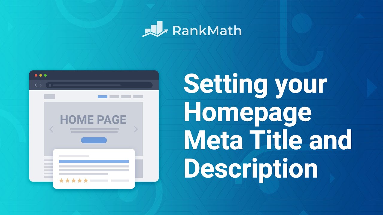 How to Change Your Homepage’s Meta Title and Description – Rank Math SEO