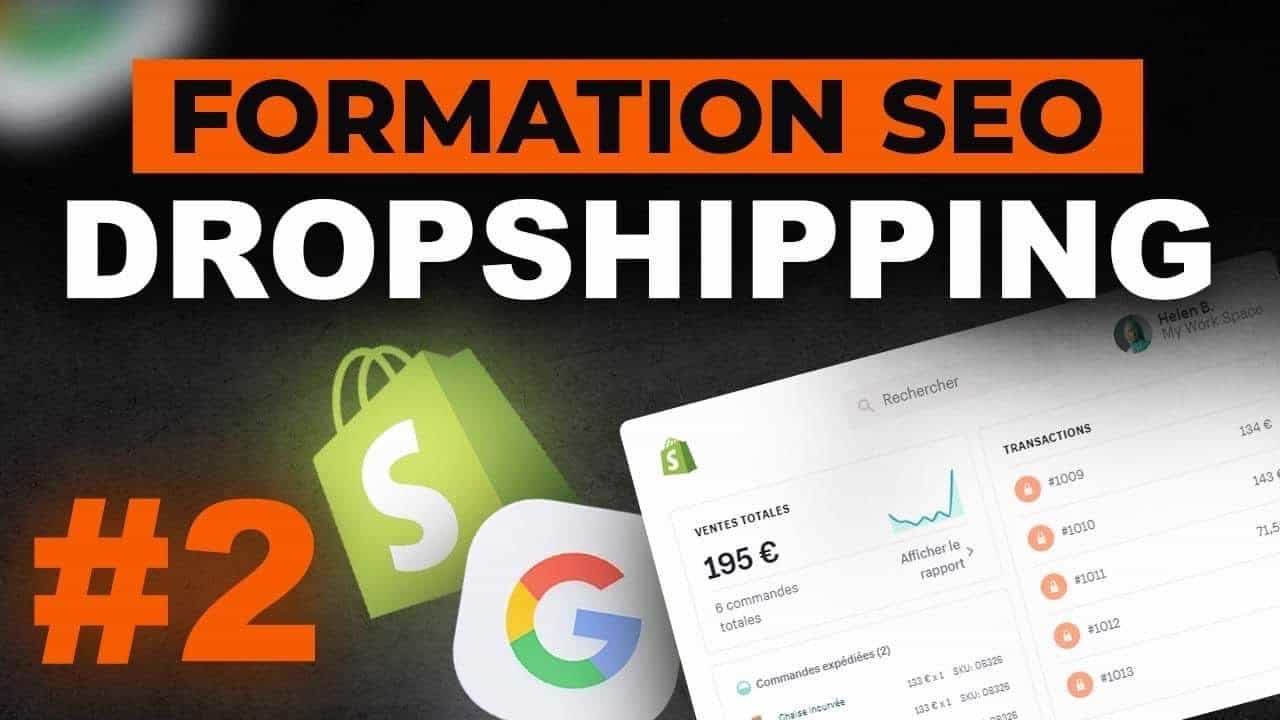 FORMATION DROPSHIPPING « SEO » : Optimisation sur Shopify (2/2)